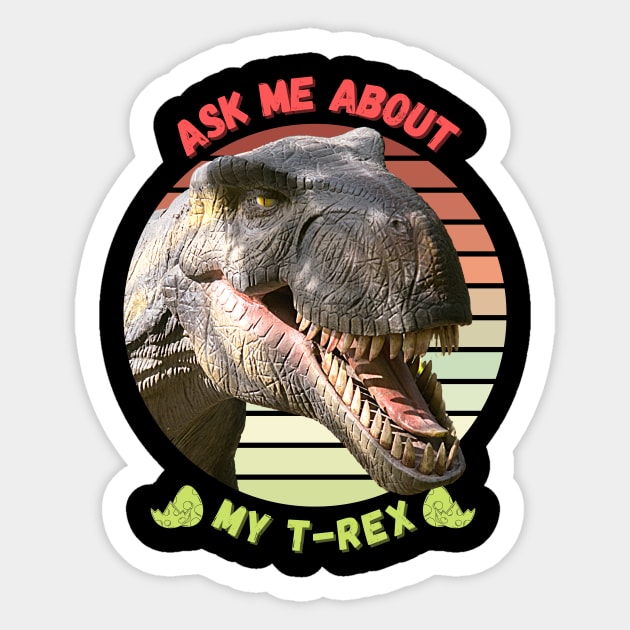 T-rex Popout Sticker by GMAT